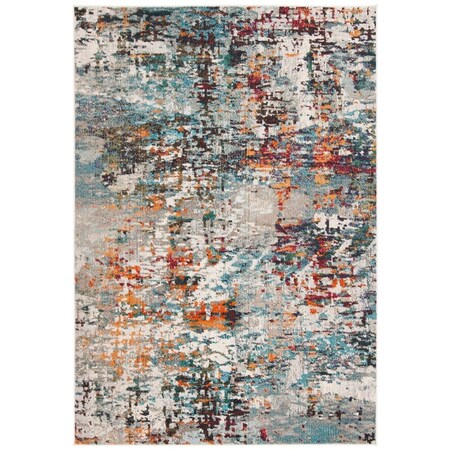 Safavieh 6 x 9 ft. Madison 400 Power Loomed Rectangle Area Rug Grey & Blue MAD471F-6